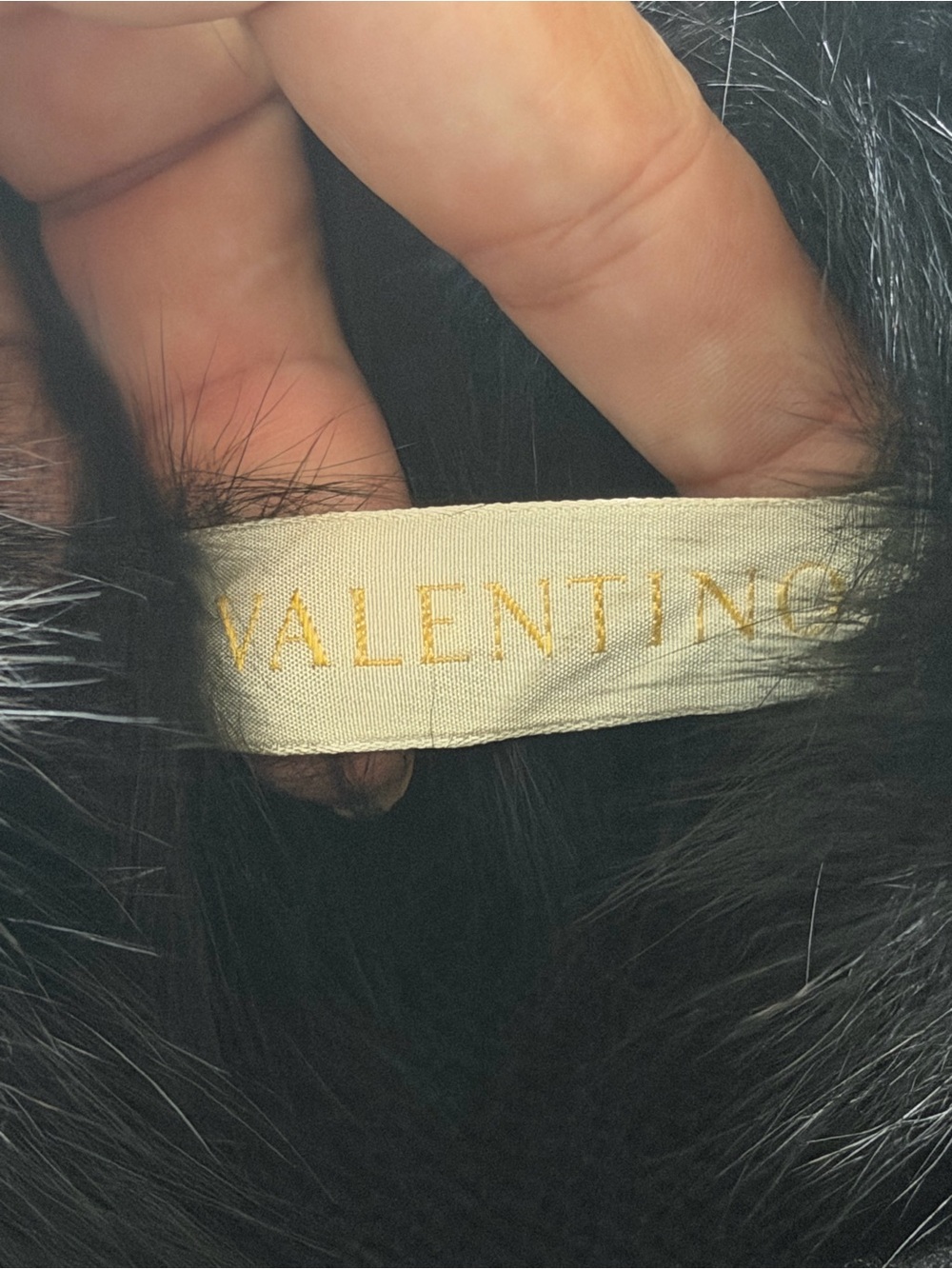 Valentino Knit Trim Sweater With Fur Collar - Picture 12 of 13